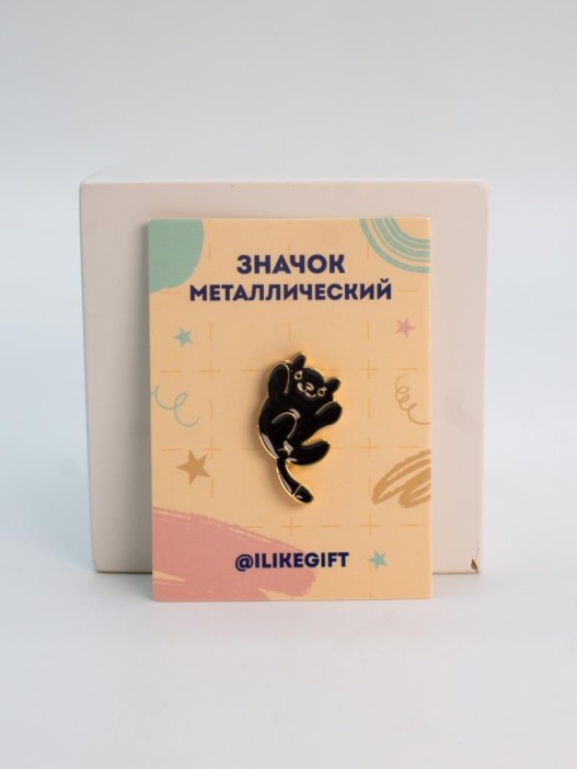 Значок металлический iLikeGift &quot;Hello cat&quot; 