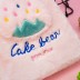 Блокнот плюшевый &quot;Cake bear&quot;, pink, 22 х 15 см, плотность 80 гр. 