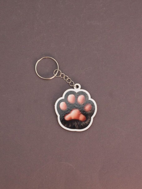 Брелок ECO из дерева iLikeGift &quot;Лапка чёрная&quot; 
