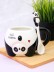 Кружка керамическая с ложкой «Funny panda», black (450 мл) 