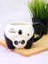 Кружка керамическая с ложкой «Funny panda», black (450 мл) 