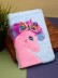 Блокнот плюшевый &quot;Unicorn bow&quot;, blue, 21х15 см, плотность 80 гр. 