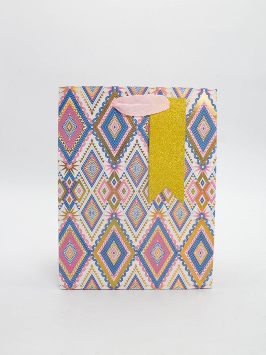 Пакет подарочный «Arabic patterns», pink (18*23*10) 