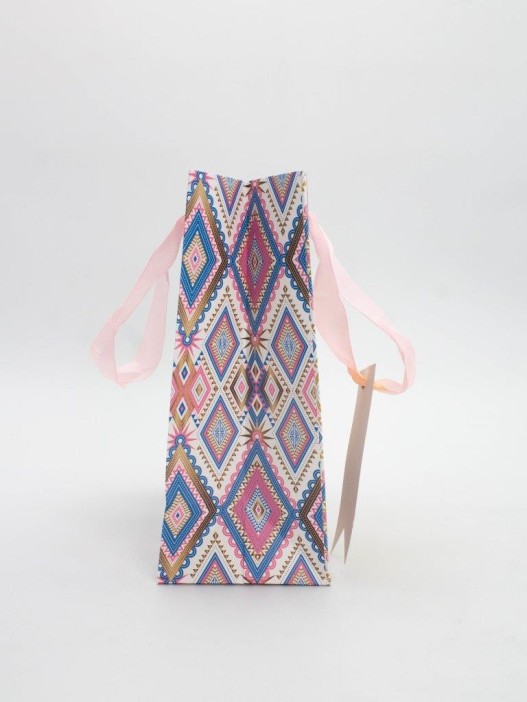 Пакет подарочный «Arabic patterns», pink (18*23*10) 