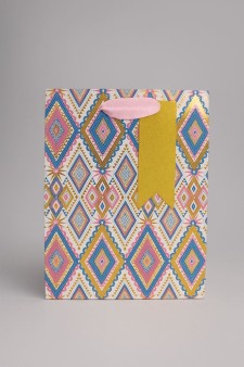 Пакет подарочный «Arabic patterns», pink (18*23*10)