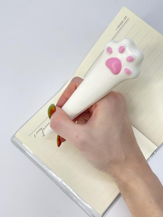 Ручка-сквиш "Soft paw", white 