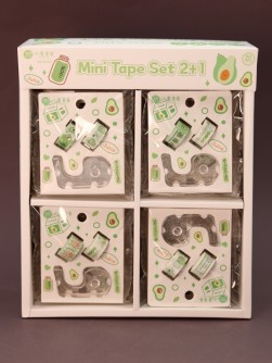 Набор декоративного скотча 2 шт. + диспенсер "Avomilk", шоу-бокс 20 шт.