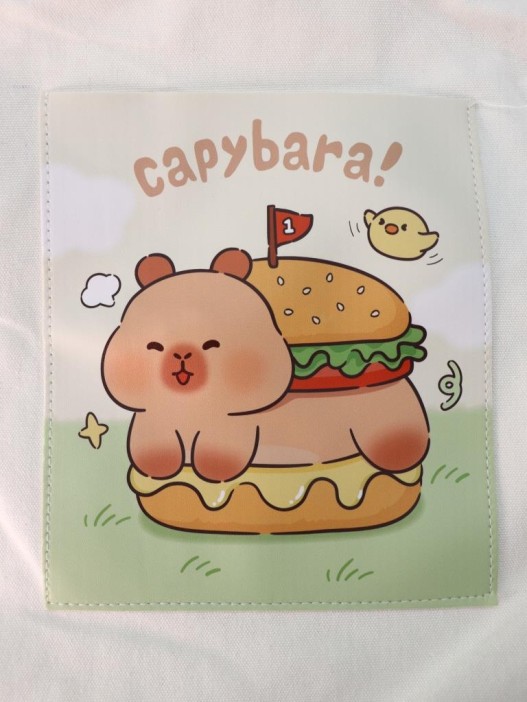 Сумка шоппер &quot;Capybara in a burger&quot;, white 