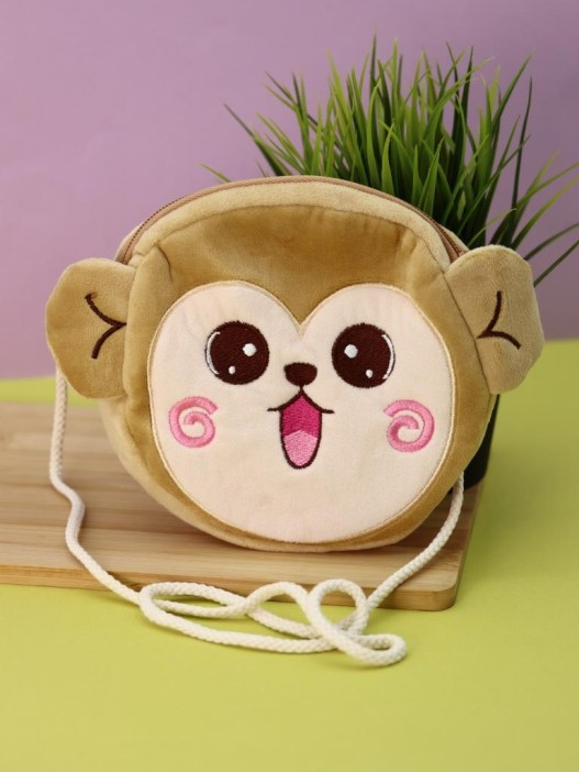 Сумочка плюшевая &quot;Monkey&quot;, brown (16*14 см) 