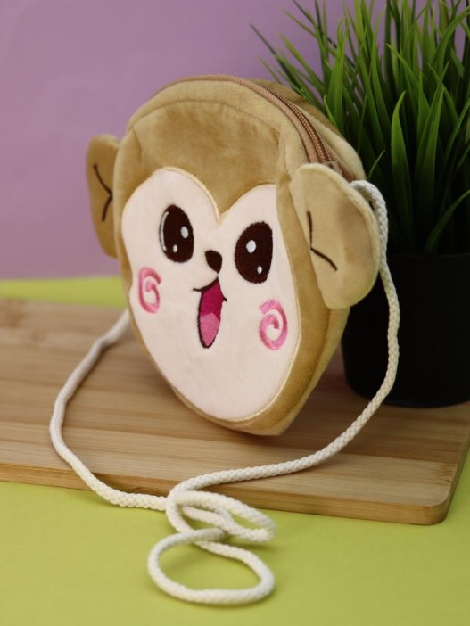 Сумочка плюшевая &quot;Monkey&quot;, brown (16*14 см) 