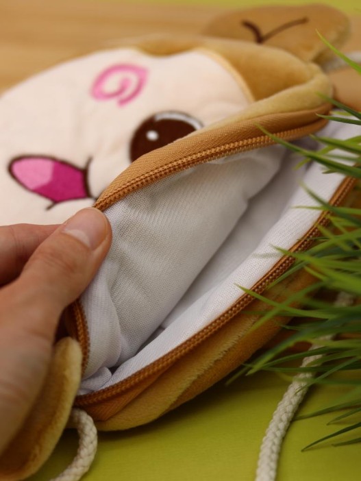 Сумочка плюшевая &quot;Monkey&quot;, brown (16*14 см) 