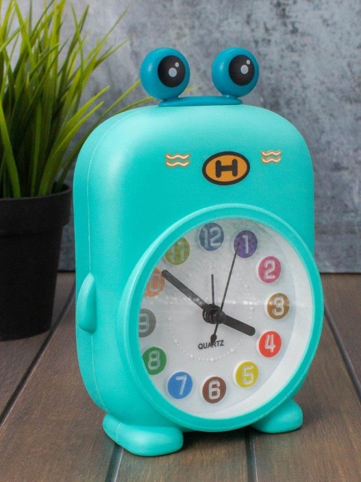 Часы-будильник «Rainbow dinosaur», blue (14,5х12 см) 