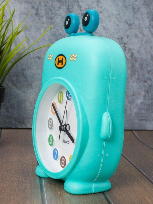 Часы-будильник «Rainbow dinosaur», blue (14,5х12 см) 