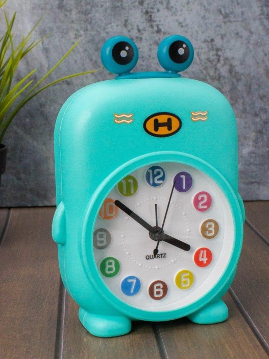 Часы-будильник «Rainbow dinosaur», blue (14,5х12 см) 