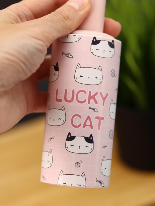 Ролик для чистки одежды &quot;Pink paw of a cute cat&quot;, 10 см*60 листов 