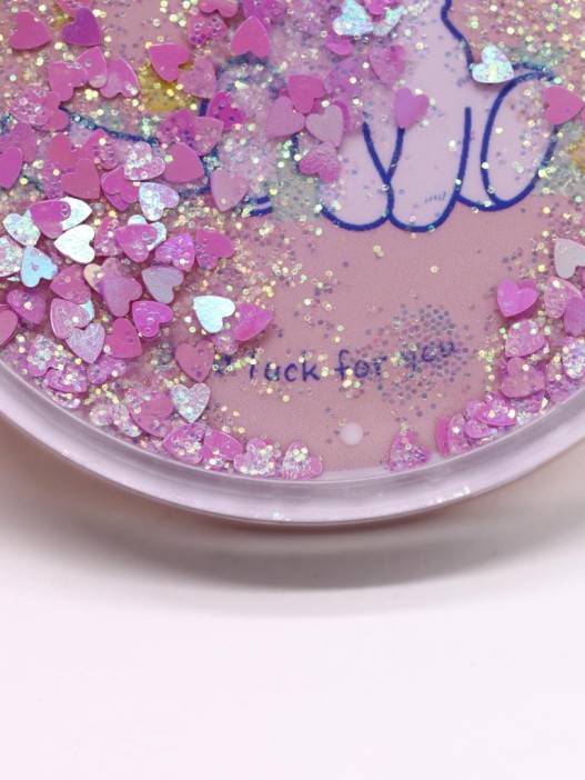 Зеркало шейкер раскладное &quot;Сute kitten&quot;, розовое, 7*7 см 