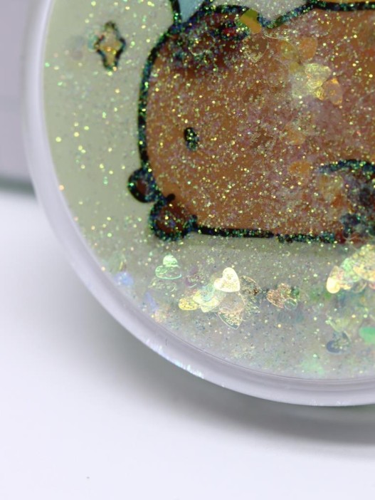 Зеркало шейкер раскладное &quot;Capybara&quot;, зелёное, 7*7 см 