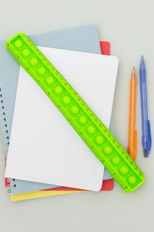 Линейка силиконовая  POP IT  зеленая 30 см