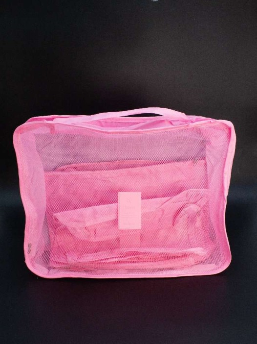 Набор органайзеров для путешествий 6 шт. &quot;Laundry pouch&quot;, pink 