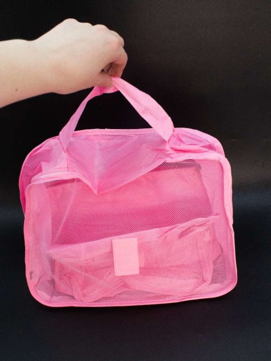Набор органайзеров для путешествий 6 шт. &quot;Laundry pouch&quot;, pink 