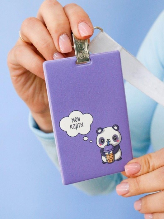 Держатель для карт «Sweet panda» (6,5 х 10,4 см) 