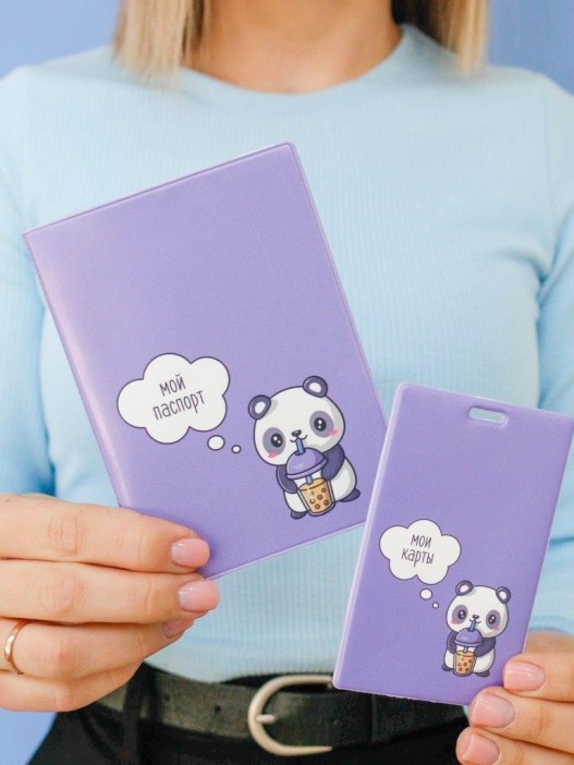 Держатель для карт «Sweet panda» (6,5 х 10,4 см) 