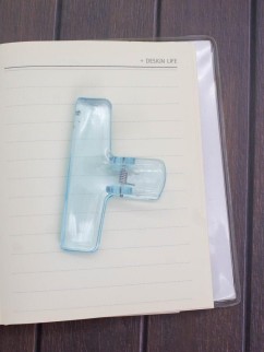 Зажим канцелярский &quot;Transparent&quot;, blue (7.6*6.3 см)