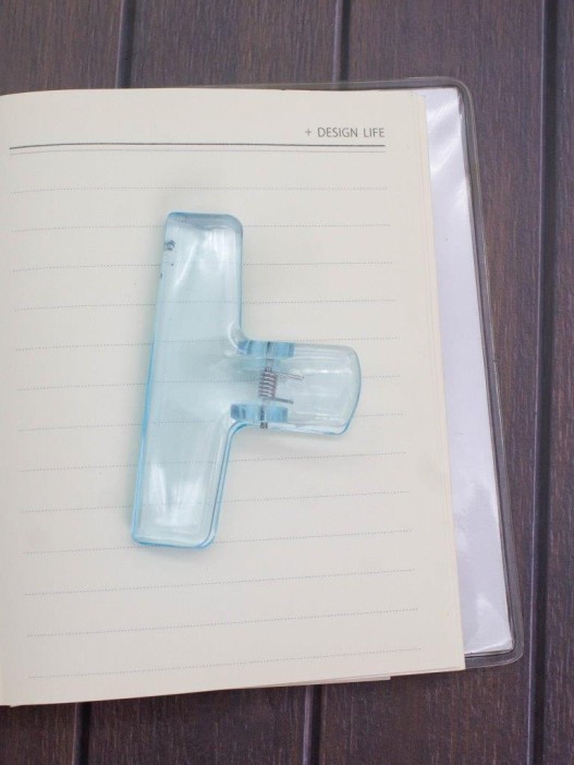 Зажим канцелярский &quot;Transparent&quot;, blue (7.6*6.3 см) 