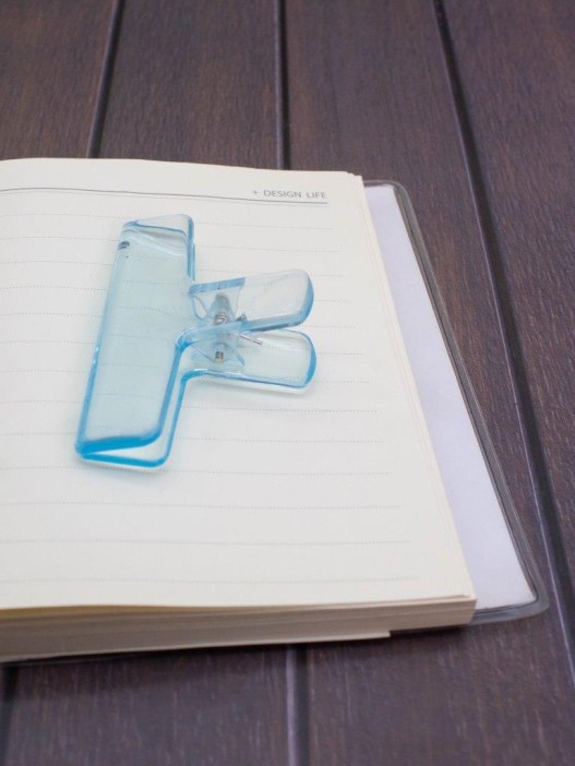 Зажим канцелярский &quot;Transparent&quot;, blue (7.6*6.3 см) 