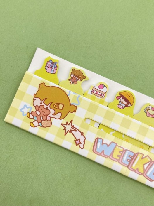 Стикеры закладки &quot;Weekend&quot;, yellow 