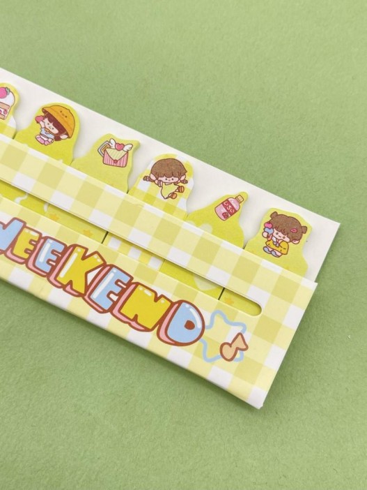 Стикеры закладки &quot;Weekend&quot;, yellow 