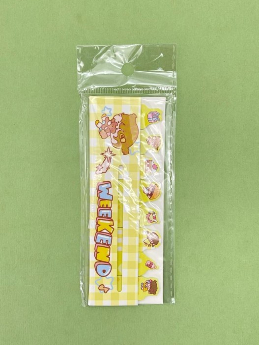 Стикеры закладки &quot;Weekend&quot;, yellow 