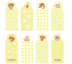 Стикеры закладки "Weekend", yellow
