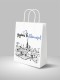 Пакеты подарочный iLikeGift "Душа в Питер!", белый (24*14*30см)