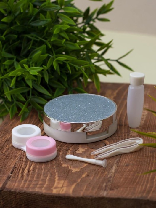 Контейнер для линз &quot;Gloss&quot;, gray 