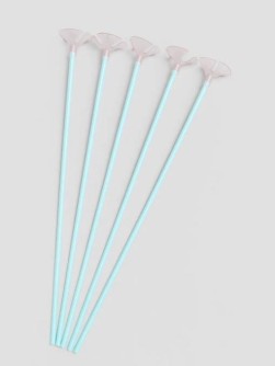 Трубочка+зажим для шаров 10 шт. "Holiday retainer", pink (40 см)