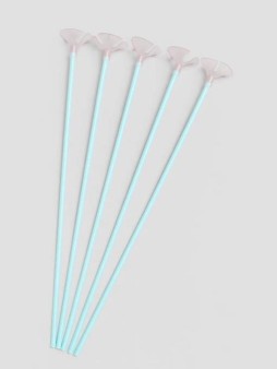 Трубочка+зажим для шаров 10 шт. "Holiday retainer", pink (40 см)