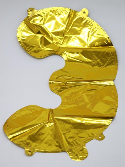 Шар фольгированный &quot;Milestone moments&quot; цифра 3, золото (40 см) 