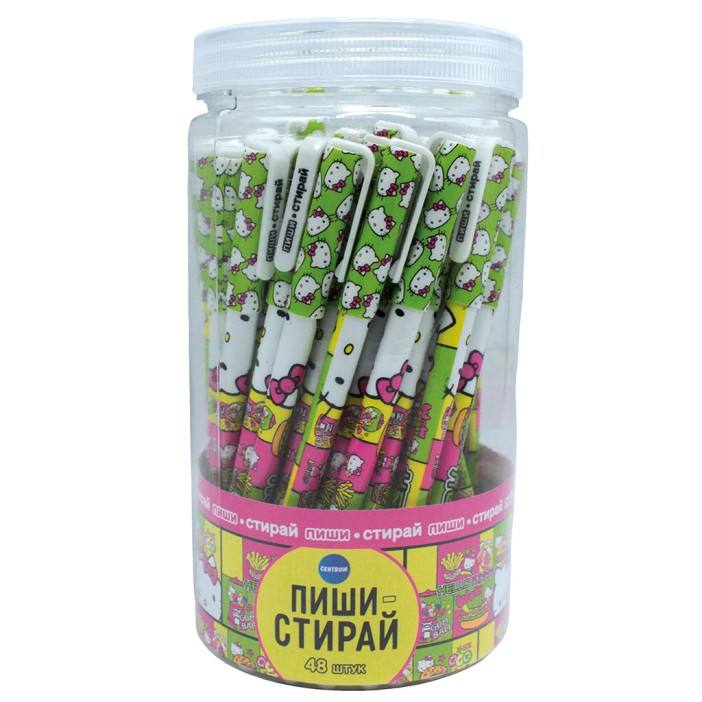 Ручка гелевая со стираемыми чернилами "Hello Kitty", цвет чернил синий, (0,5 мм) 