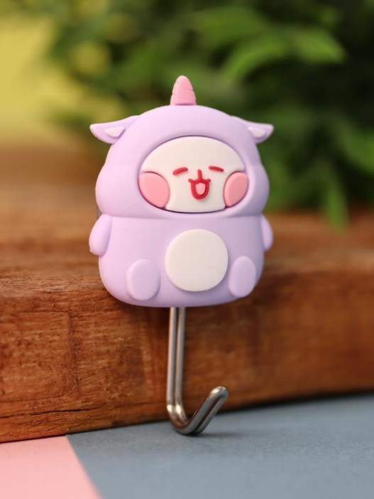 Крючок на липучке «Funny cat», purple 