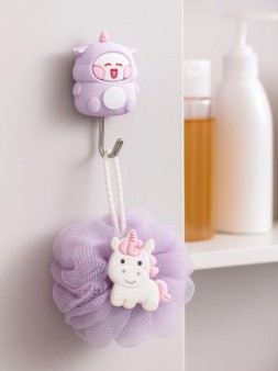 Крючок на липучке «Funny cat», purple