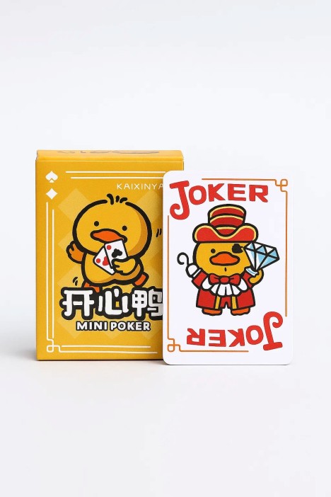 Игральные карты 54 шт. "Mini poker. DUCK" 4*5,5*2 см 