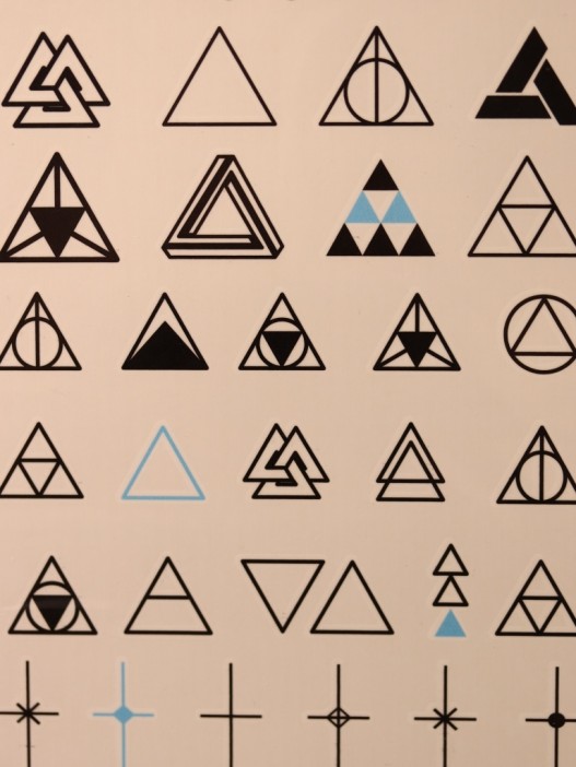 Тату - переводки &quot;MIX triangle&quot; 