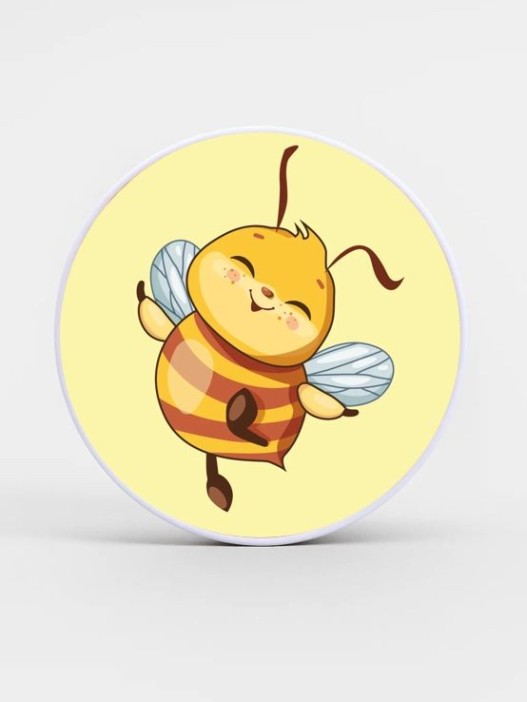 Попсокет iLikeGift «Bee happy», yellow 
