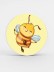 Попсокет iLikeGift «Bee happy», yellow 