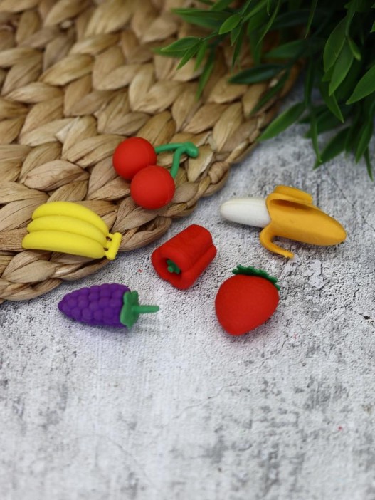 Ластики &quot;Fruits&quot;, шоу-бокс 12 шт. 