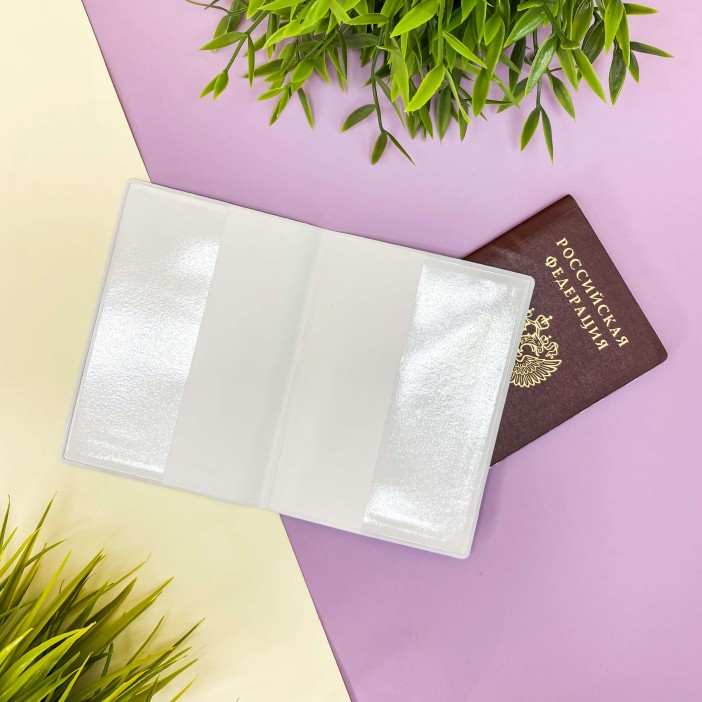 ОБЛОЖКА ДЛЯ ПАСПОРТА &quot;Gold on marble&quot;, плотность 600 мкм 