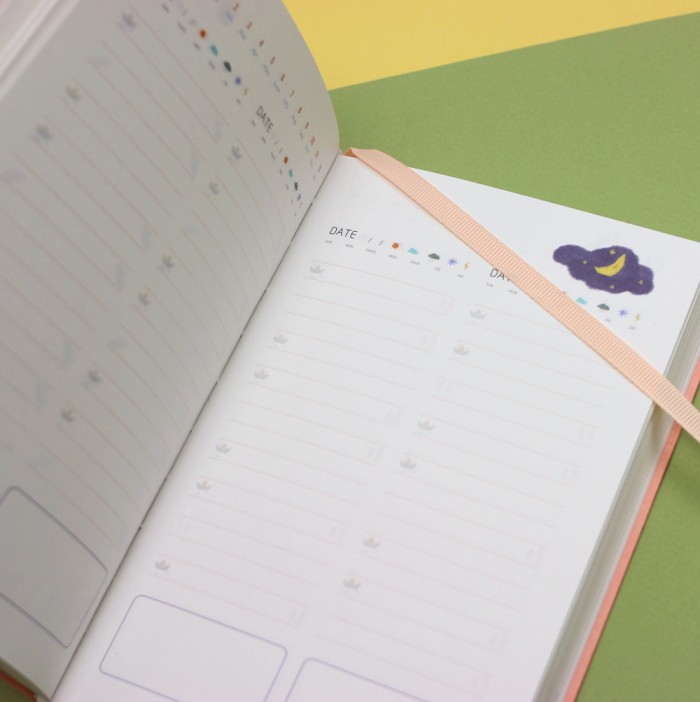 P702 ПЛАННЕР &quot;LIFE 365&quot; иллюстрированный (оранжевый) 