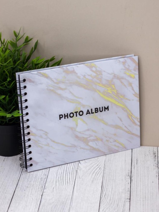 Фотоальбом &quot;White gold marble&quot; (24,5 х 19 см) 