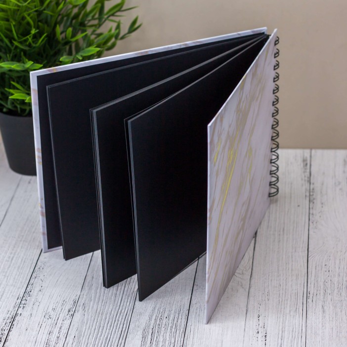 Фотоальбом &quot;White gold marble&quot; (24,5 х 19 см) 